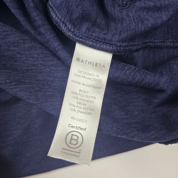 Athleta -921  Uptempo Hooded Jacket #486403 in Navy Women's XS - Picture 8 of 10